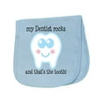 thumbnail image 1 of Inktastic Dentist Rocks Tooth Baby Burp Cloth, 1 of 3