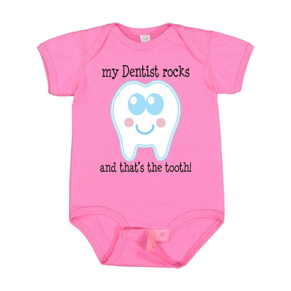 Inktastic Dentist Rocks Tooth Boys or Girls Baby Bodysuit