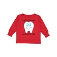 thumbnail image 1 of Inktastic Dentist Rocks Tooth Boys or Girls Long Sleeve Toddler T-Shirt, 1 of 5