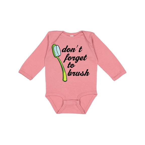 Inktastic Dentist Toothbrush Dental Hygienist Boys or Girls Long Sleeve Baby Bodysuit