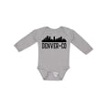 thumbnail image 1 of Inktastic Denver Colorado City Skyline Boys or Girls Long Sleeve Baby Bodysuit, 1 of 5