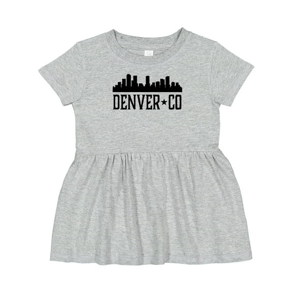 Inktastic Denver Colorado City Skyline Girls Baby Dress