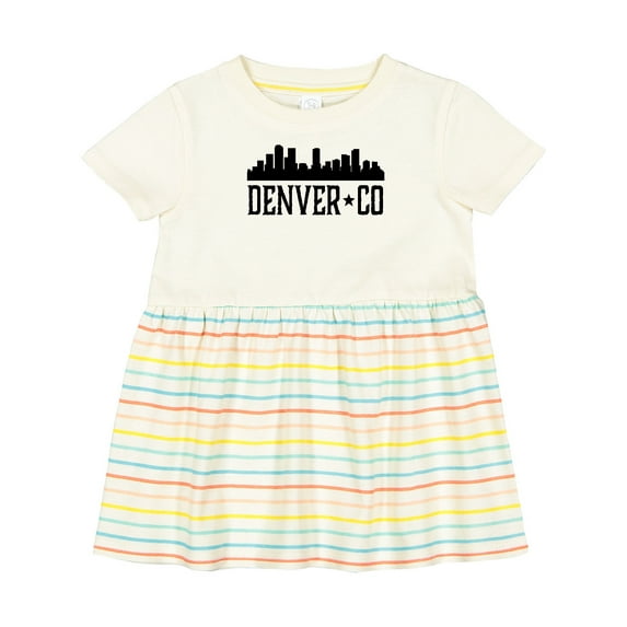 Inktastic Denver Colorado City Skyline Girls Baby Dress