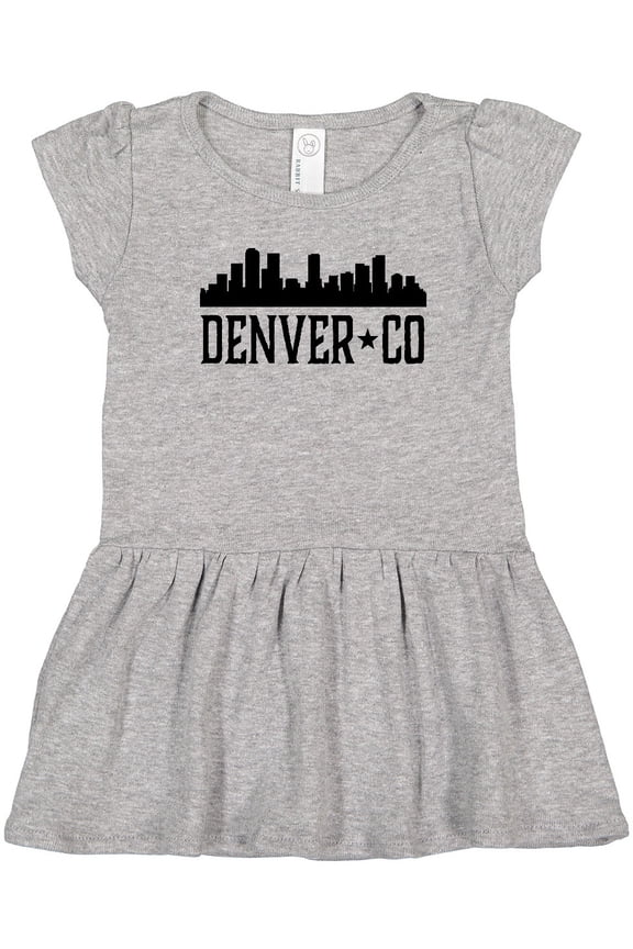 Denver Colorado City Skyline Girls Toddler Dress
