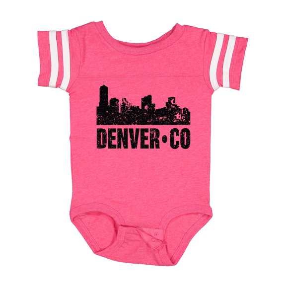 Inktastic Denver Colorado Skyline Grunge Boys or Girls Baby Bodysuit