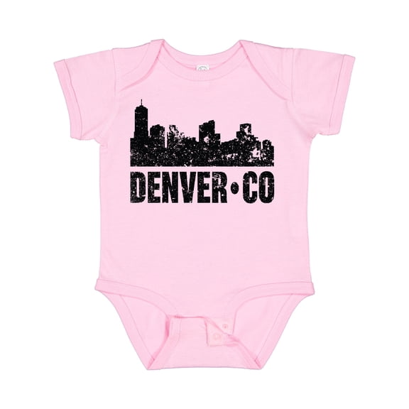 Inktastic Denver Colorado Skyline Grunge Boys or Girls Baby Bodysuit