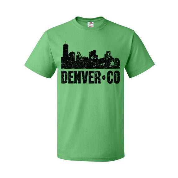 Inktastic Denver Colorado Skyline Grunge T-Shirt