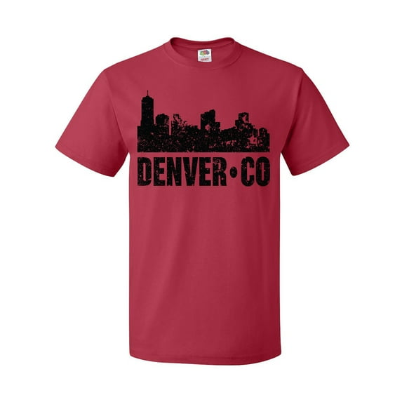 Inktastic Denver Colorado Skyline Grunge T-Shirt