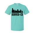 thumbnail image 1 of Inktastic Denver Colorado Skyline Grunge T-Shirt, 1 of 5