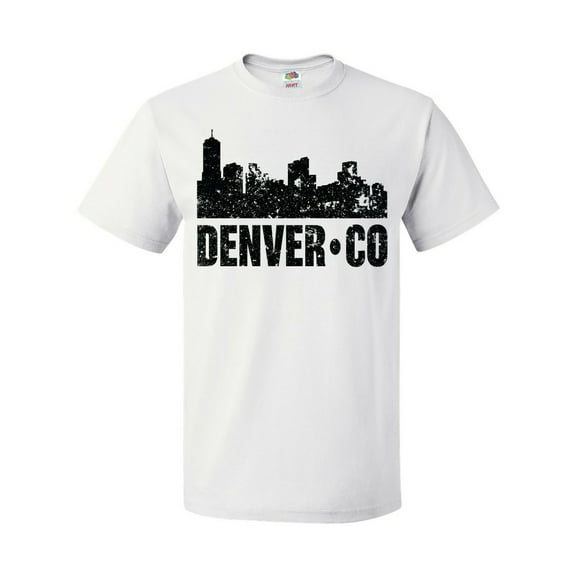 Inktastic Denver Colorado Skyline Grunge T-Shirt