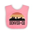 thumbnail image 1 of Inktastic Denver Colorado Skyline Vintage Boys or Girls Baby Bib, 1 of 4