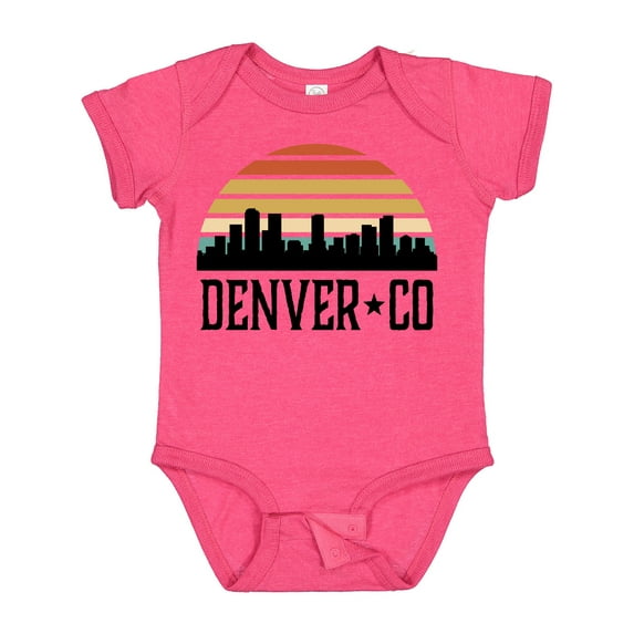 Inktastic Denver Colorado Skyline Vintage Boys or Girls Baby Bodysuit