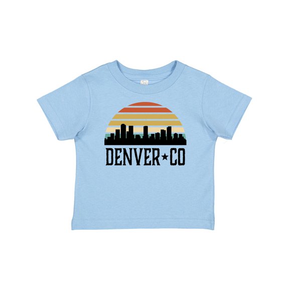 Inktastic Denver Colorado Skyline Vintage Boys or Girls Baby T-Shirt