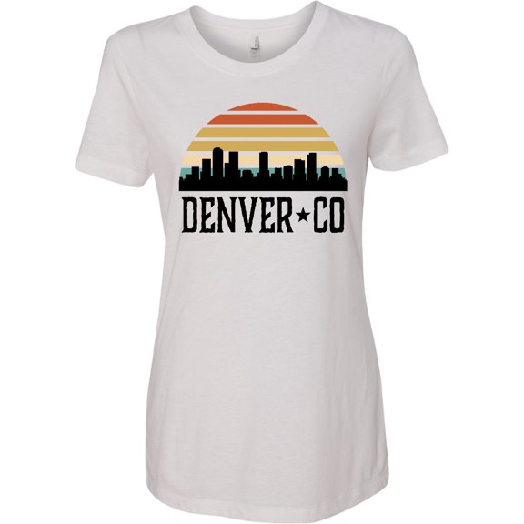 Inktastic Denver Colorado Skyline Vintage Women's T-Shirt