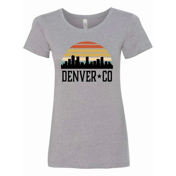 Inktastic Denver Colorado Skyline Vintage Women's T-Shirt