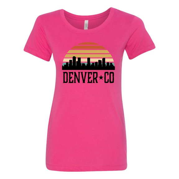 Inktastic Denver Colorado Skyline Vintage Women's T-Shirt
