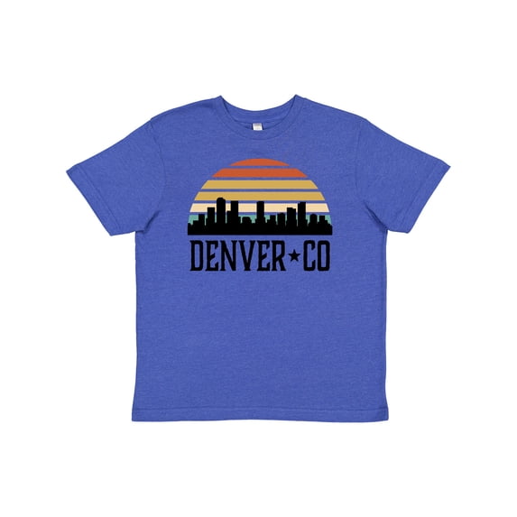 Inktastic Denver Colorado Skyline Vintage Youth T-Shirt