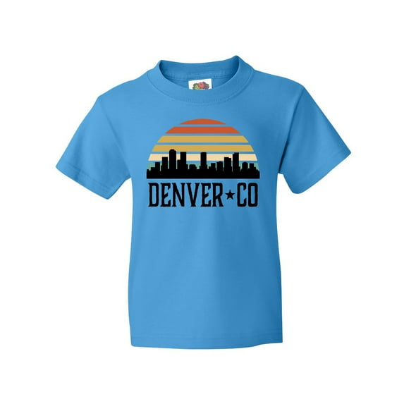 Inktastic Denver Colorado Skyline Vintage Youth T-Shirt