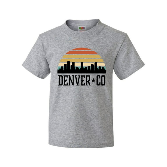 Inktastic Denver Colorado Skyline Vintage Youth T-Shirt