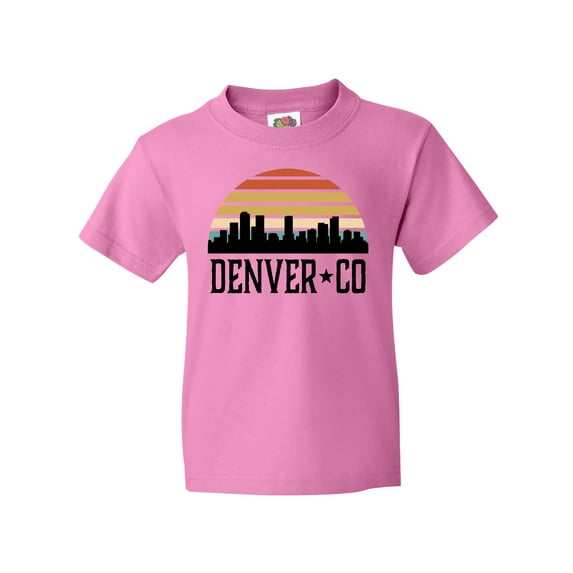 Inktastic Denver Colorado Skyline Vintage Youth T-Shirt