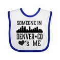 thumbnail image 1 of Inktastic Denver Colorado Someone Loves Me Skyline Boys or Girls Baby Bib, 1 of 4