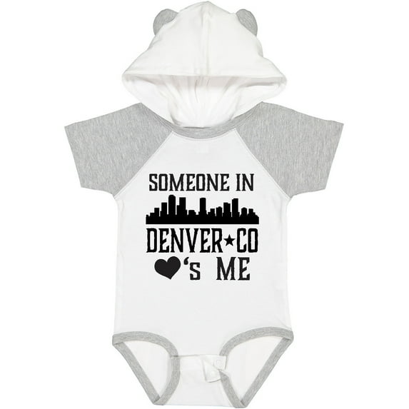 Inktastic Denver Colorado Someone Loves Me Skyline Boys or Girls Baby Bodysuit