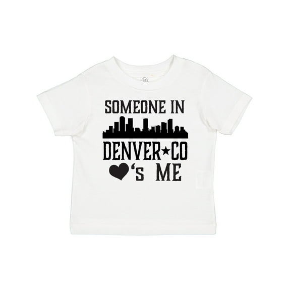 Inktastic Denver Colorado Someone Loves Me Skyline Boys or Girls Toddler T-Shirt