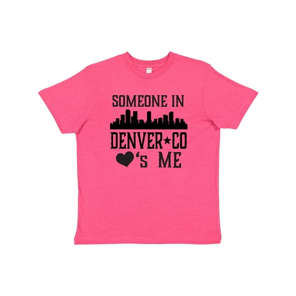 Inktastic Denver Colorado Someone Loves Me Skyline Youth T-Shirt
