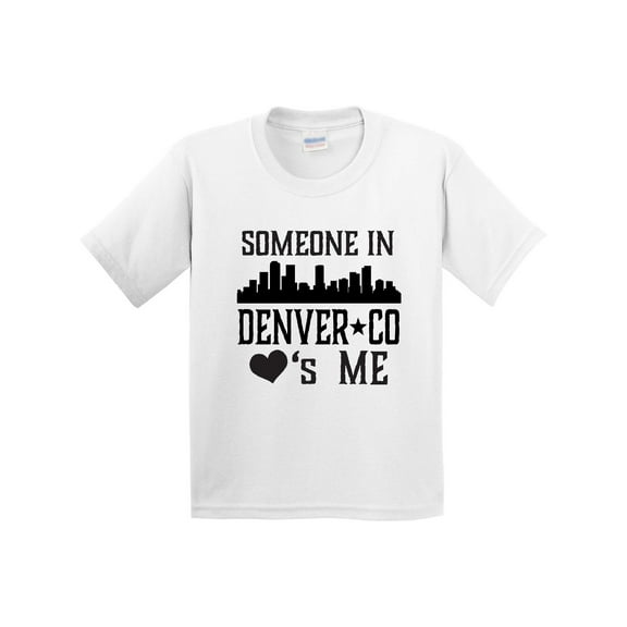 Inktastic Denver Colorado Someone Loves Me Skyline Youth T-Shirt