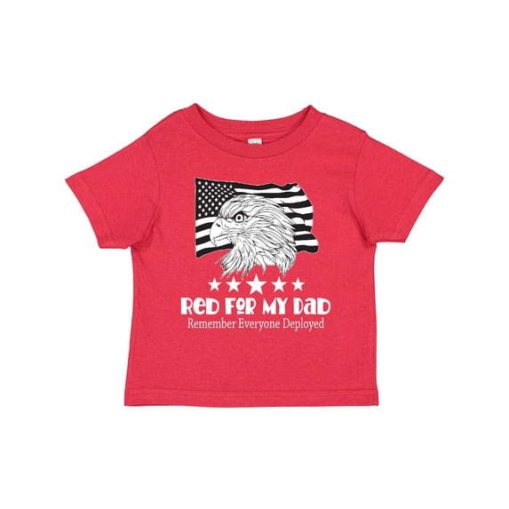 Inktastic Deployed Dad Military Deployment Boys or Girls Toddler T-Shirt