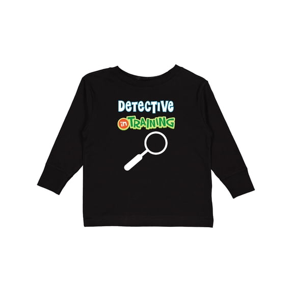 Inktastic Detective in Training Boys or Girls Long Sleeve Toddler T-Shirt