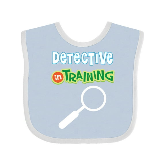 Inktastic Detective in Training Boys or Girls Baby Bib