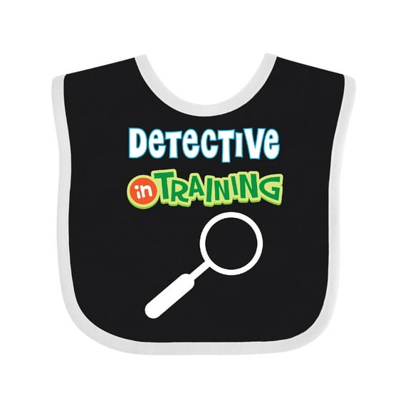 Inktastic Detective in Training Boys or Girls Baby Bib