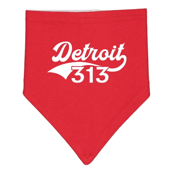 Inktastic Detroit 313 Baby Bandana Bib