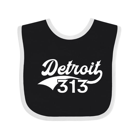 Inktastic Detroit 313 Boys or Girls Baby Bib