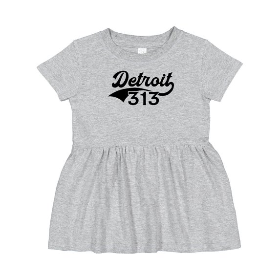 Inktastic Detroit 313 Girls Baby Dress