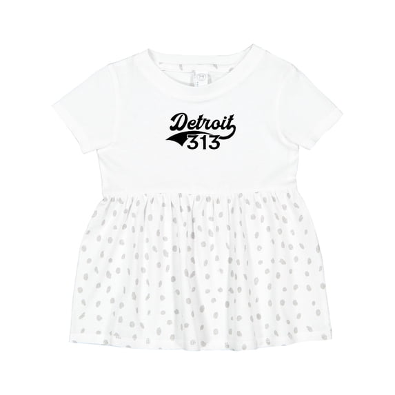Inktastic Detroit 313 Girls Baby Dress