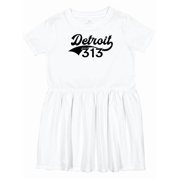 Inktastic Detroit 313 Girls Toddler Dress