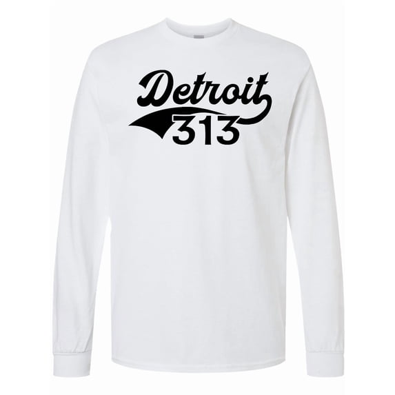 Inktastic Detroit 313 Long Sleeve T-Shirt