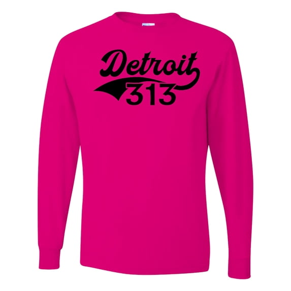 Inktastic Detroit 313 Long Sleeve T-Shirt