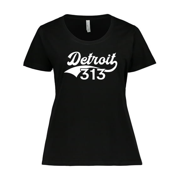 Inktastic Detroit 313 Women's Plus Size T-Shirt