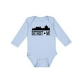 thumbnail image 1 of Inktastic Detroit Michigan City Skyline Boys or Girls Long Sleeve Baby Bodysuit, 1 of 5