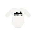 thumbnail image 1 of Inktastic Detroit Michigan City Skyline Boys or Girls Long Sleeve Baby Bodysuit, 1 of 5