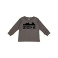 thumbnail image 1 of Inktastic Detroit Michigan City Skyline Boys or Girls Long Sleeve Toddler T-Shirt, 1 of 5