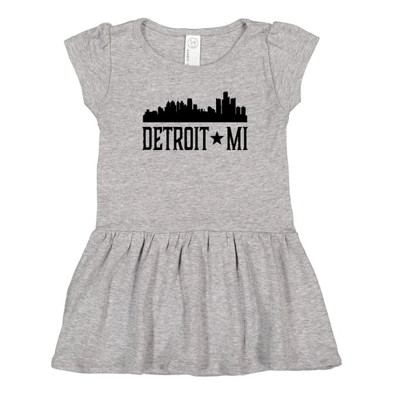 Inktastic Detroit Michigan City Skyline Girls Toddler Dress