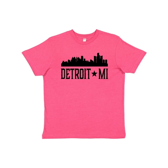 Inktastic Detroit Michigan City Skyline Youth T-Shirt