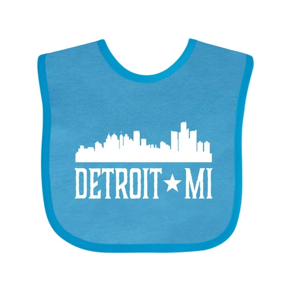 Inktastic Detroit Michigan Skyline Mi Cities Boys or Girls Baby Bib