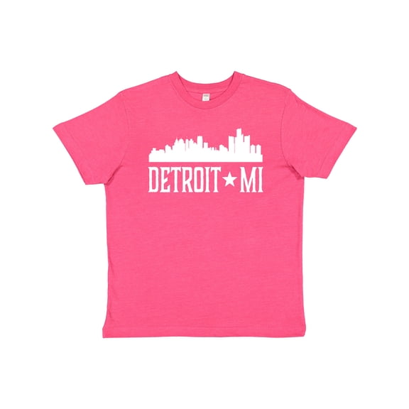 Inktastic Detroit Michigan Skyline MI Cities Youth T-Shirt