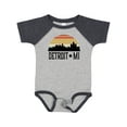 thumbnail image 1 of Inktastic Detroit Michigan Skyline Retro Boys or Girls Baby Bodysuit, 1 of 5