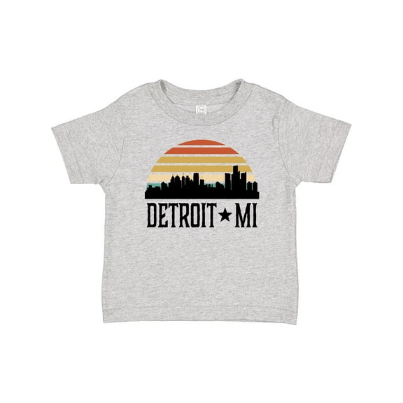 Inktastic Detroit Michigan Skyline Retro Boys or Girls Baby T-Shirt